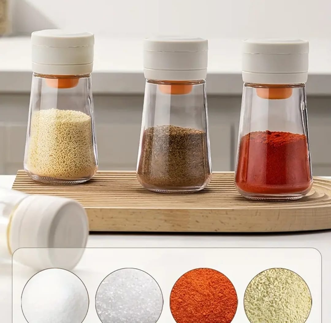 Moisture-Proof Glass Salt Shaker with Precise Measure Moisture-Proof Glass Salt Shaker with Precise Measure