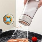 Moisture-Proof Glass Salt Shaker with Precise Measure