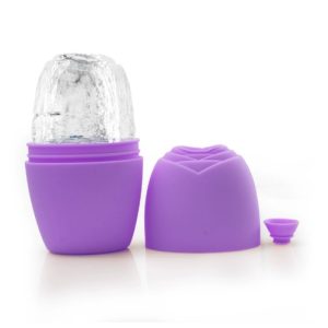 Reusable Ice Facial Roller Silicone Ice Cube Trays – Upgraded Eye & Face Massager