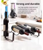 Metallic Carbon Wine Holder