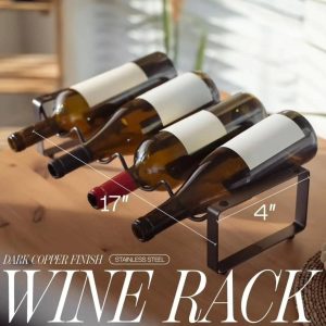 Metallic Carbon Wine Holder