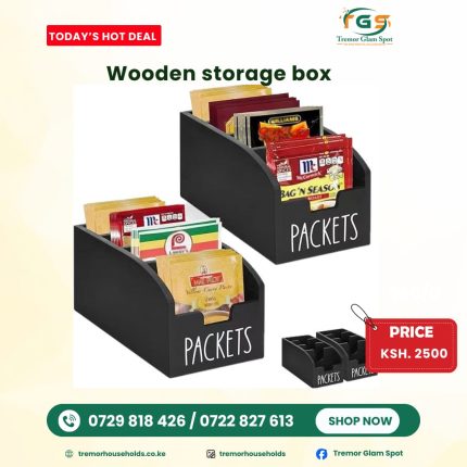Wooden Tea Bag / Coffee Storage Box