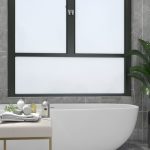Frosted Window Privacy Film Static Cling – Heat Insulation & Light Blocking Glass Sticker for Kitchen & Office