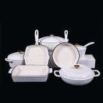 Enamel cast iron cooking set