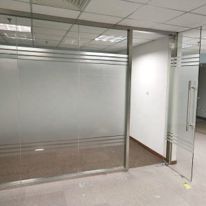 White Matte Building Privacy Window Film Frosted Glass Opaque Plastic Decorative Safety Film for Office Shower Room