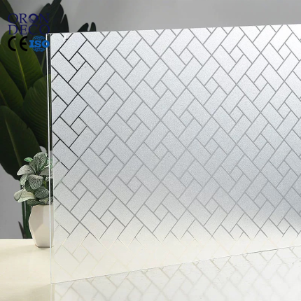 ORON DECO Frosted Glass Window Privacy Film – Decorative Static Cling Window Sticker for Home & Office in Kenya
