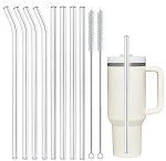 glass drinking straws