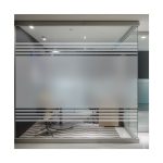 White Matte Building Privacy Window Film Frosted Glass Opaque Plastic Decorative Safety Film for Office Shower Room