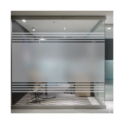 White Matte Building Privacy Window Film Frosted Glass Opaque Plastic Decorative Safety Film for Office Shower Room