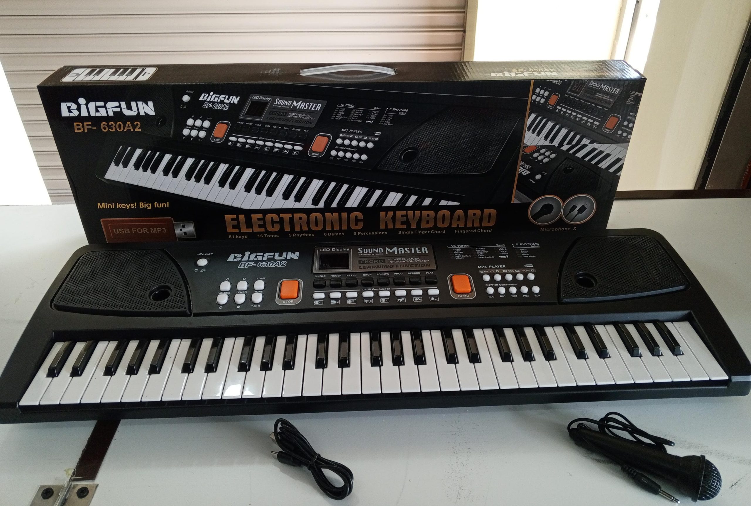 61Keys Electronic Keyboard with Microphone & USB Type-C Charging 61Keys Electronic Keyboard with Microphone & USB Type-C Charging