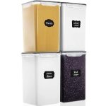 4pcs 6.5L Airtight Food Storage Containers BPA-Free Kitchen Storage Set