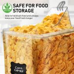 4pcs 6.5L Airtight Food Storage Containers BPA-Free Kitchen Storage Set