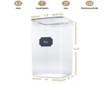 4pcs 6.5L Airtight Food Storage Containers BPA-Free Kitchen Storage Set