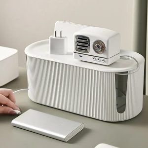 Cable Storage Box – Cable Organiser for Wires & Extension Cords