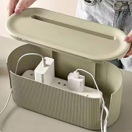 Cable Storage Box – Cable Organiser for Wires & Extension Cords