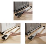 Heavy-Duty Adjustable Appliance Stand for Washing Machine & Fridge – Black