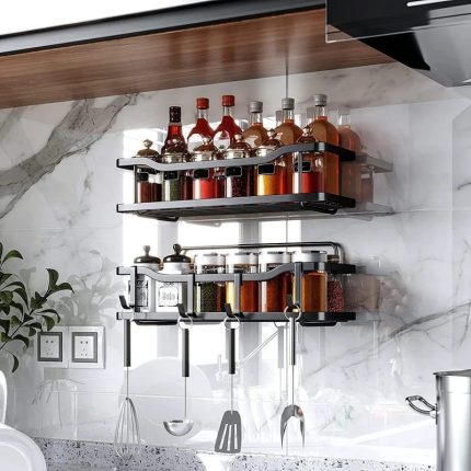 Premium Wall-Mounted Bathroom Storage Rack – Rustproof Aluminium Organizer
