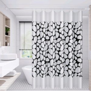 Waterproof EVA Shower Curtain 180x200cm – Anti-Mould, Anti-Bacterial Bathroom Curtain