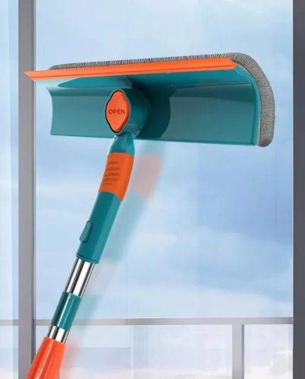 2 in 1 Telescopic Window Cleaner / Wall Mop – Adjustable 145cm Glass Cleaning Tool