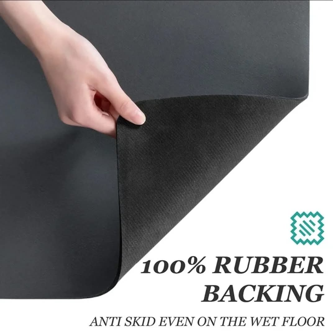 Super Absorbent Nonslip Dish Drying Mat 40×50cm – Diatom Mud Rubber Kitchen Mat