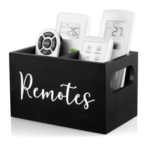 Remote Control Organizer Box – Stylish Remote Holder & Storage
