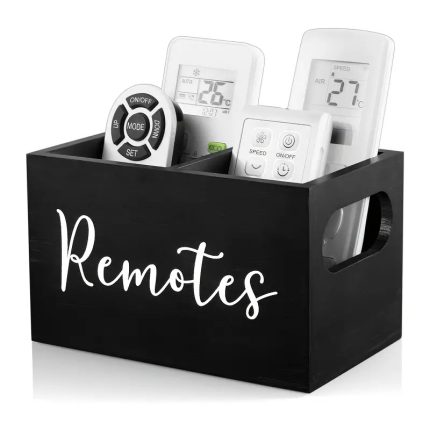 Remote Control Organizer Box – Stylish Remote Holder & Storage