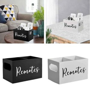 Remote Control Organizer Box – Stylish Remote Holder & Storage