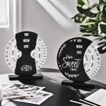 Perpetual Wooden Block Calendar – Elegant Wooden Desk Calendar for Home & Office Décor