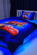 Cartoon Themed 4x6 Duvet Set with Bedsheet & 2 Pillowcases