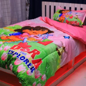 Cartoon Themed 4x6 Duvet Set with Bedsheet & 2 Pillowcases