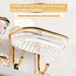 Luxury Double-Layer Wall Mounted Gold Soap Holder