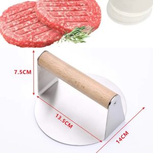Heavy Duty Stainless Steel Chapati Press & Burger Maker – Manual Chapati Spinner
