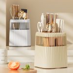 Multi-Functional Rotating Knife & Utensil Rack