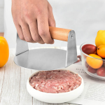 Heavy Duty Stainless Steel Chapati Press & Burger Maker – Manual Chapati Spinner