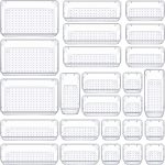 25pcs Set Drawer Organizers – Non-Slip Stackable Acrylic Storage Trays