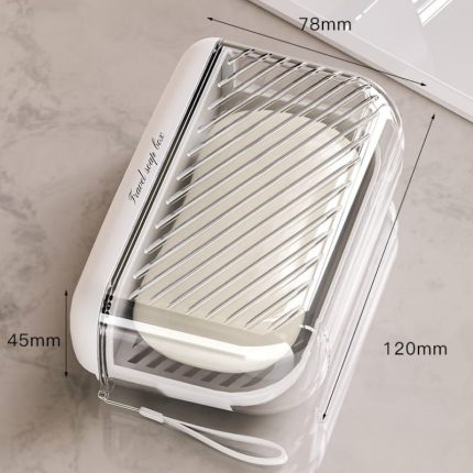 Portable Travel Soap Dish Holder – Leak-Proof, Compact Soap Case with Drain Tray