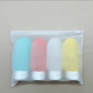 4pcs Travel Bottle Set Kenya – 60ml Refillable Silicone Lotion & Shampoo Containers