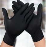 Food Grade Disposable Black Kitchen Gloves 100pcs – Durable & Hygienic Food Handling Gloves