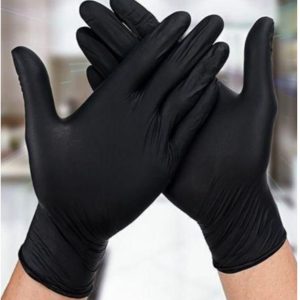 Food Grade Disposable Black Kitchen Gloves 100pcs – Durable & Hygienic Food Handling Gloves
