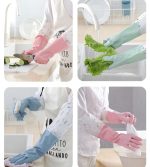 Long Silicon Waterproof Kitchen Gloves