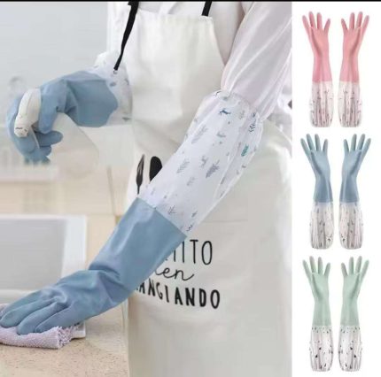 Long Silicon Waterproof Kitchen Gloves