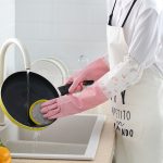 Long Silicon Waterproof Kitchen Gloves