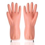 A Pair Of Thickened Latex Gloves – Durable Waterproof Cleaning Gloves