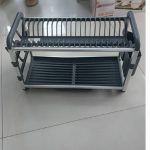 Premium Quality 2Tier Aluminium Dish Drainer – Rust-Free Kitchen Rack