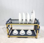 Premium Quality 2Tier Aluminium Dish Drainer – Rust-Free Kitchen Rack