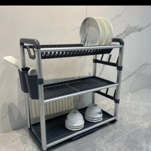 Premium Quality 3Tier Aluminium Dish Drainer