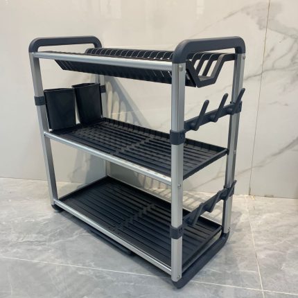 Premium Quality 3Tier Aluminium Dish Drainer
