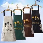 Kitchen Apron with Hand Wipe Pockets – Waterproof & Oil Proof Cooking Apron