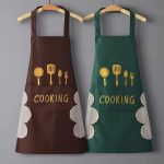 Kitchen Apron with Hand Wipe Pockets – Waterproof & Oil Proof Cooking Apron