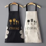 Kitchen Apron with Hand Wipe Pockets – Waterproof & Oil Proof Cooking Apron